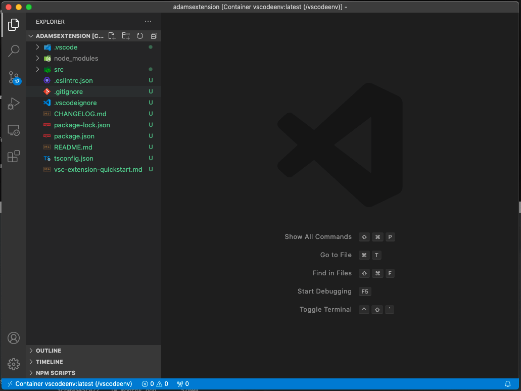 Extension open in VS Code